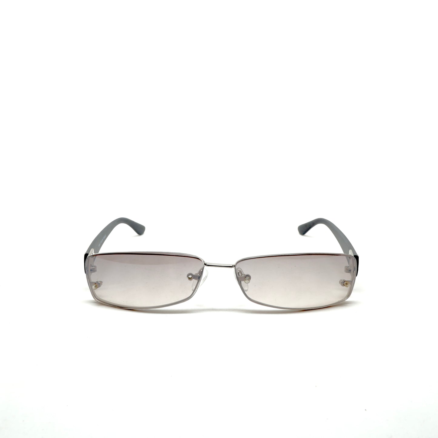 //X-Static 07// Slim Wraparound Rectangle Sunglasses - Clear