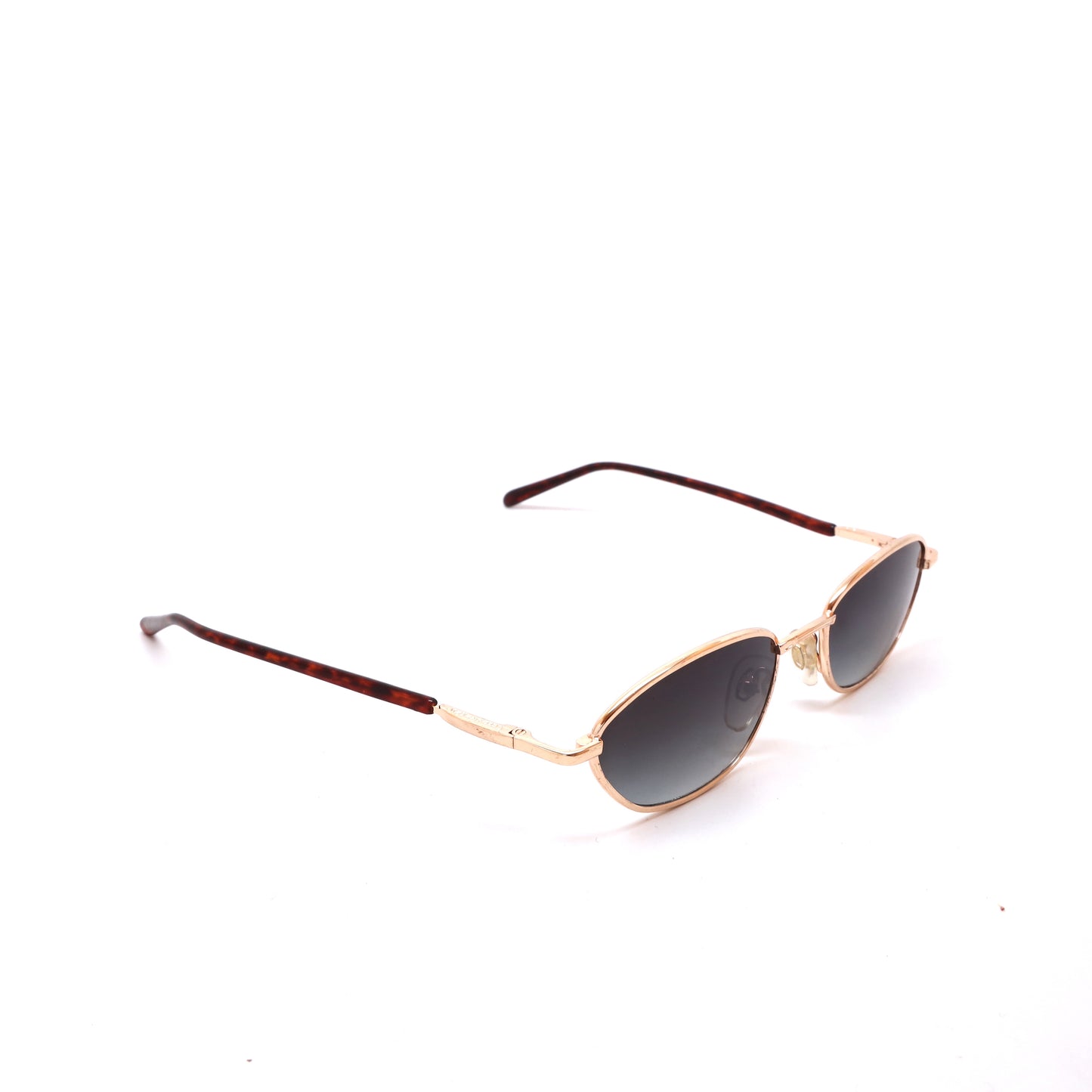 Vintage Small Size Deadstock Santa Fe Rectangular Sunglasses - Gold