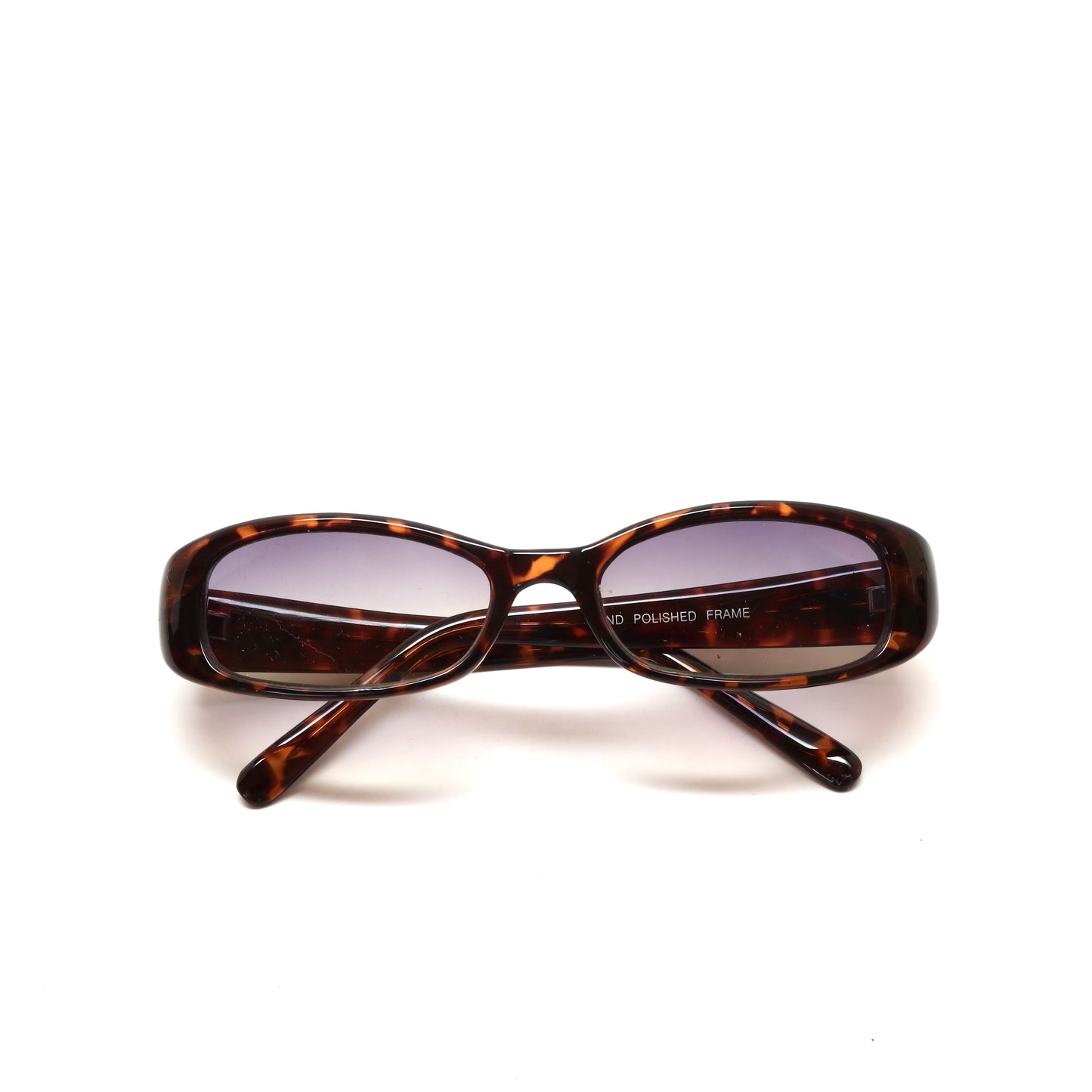 //Style 62// Vintage Small Size 90s Deadstock Rectangle Sunglasses - Tortoise Grey