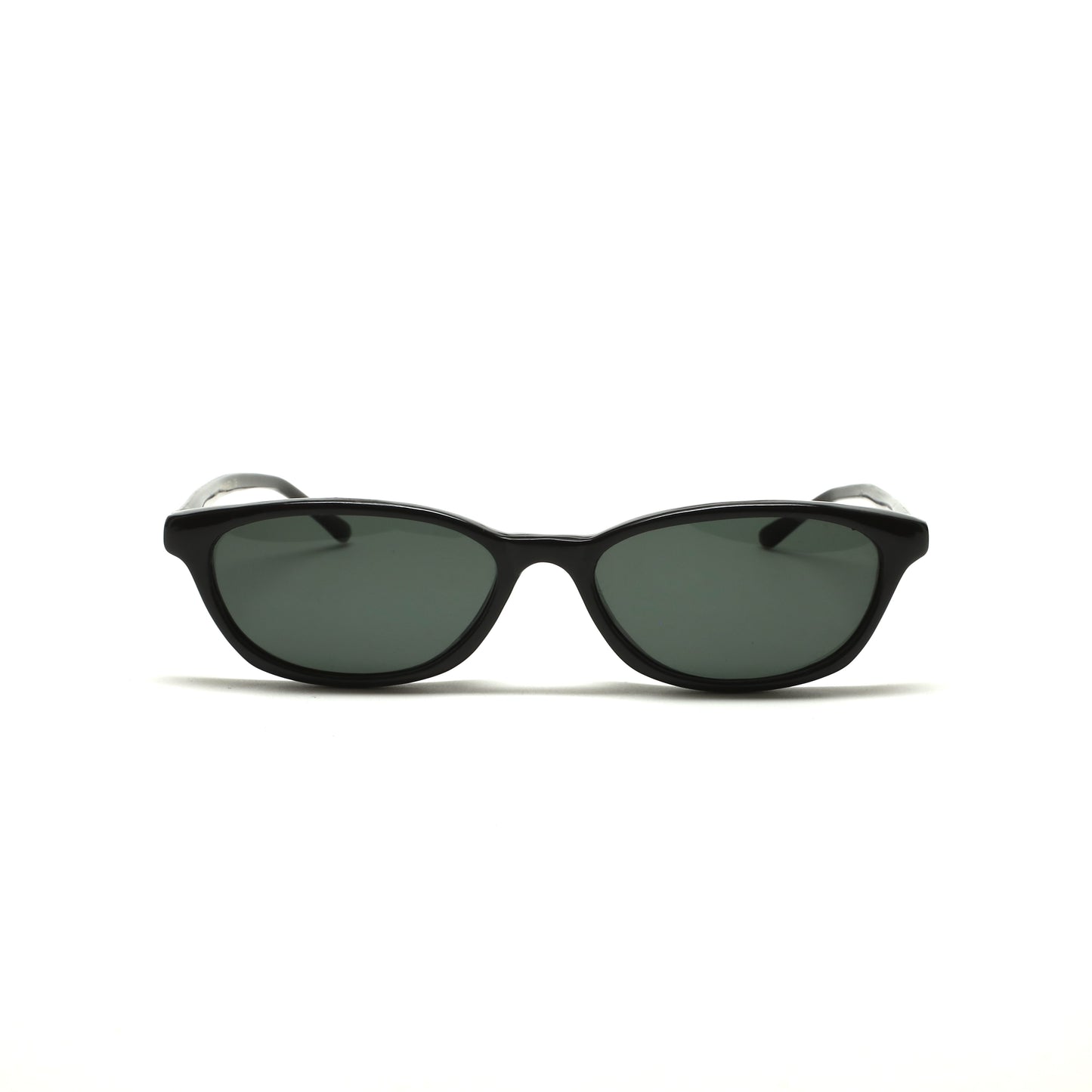 LAST CALL //Style 37// Deluxe Vintage 90s Deadstock Small Chic Oval Sunglasses - Black