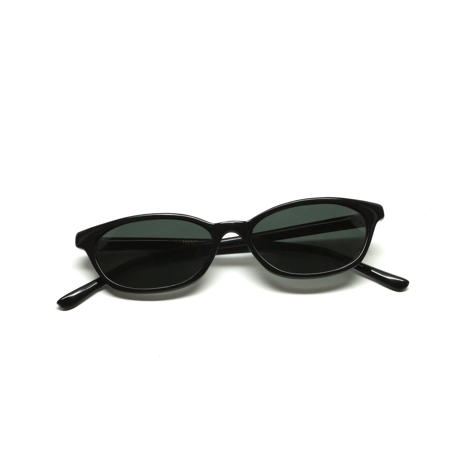 LAST CALL //Style 37// Deluxe Vintage 90s Deadstock Small Chic Oval Sunglasses - Black