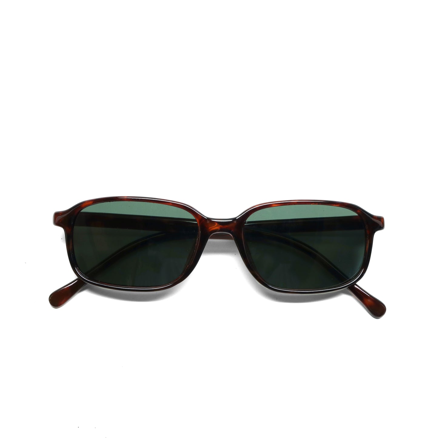 //Style 36// Deluxe Vintage 90s Deadstock Rectangle Sunglasses - Tortoise