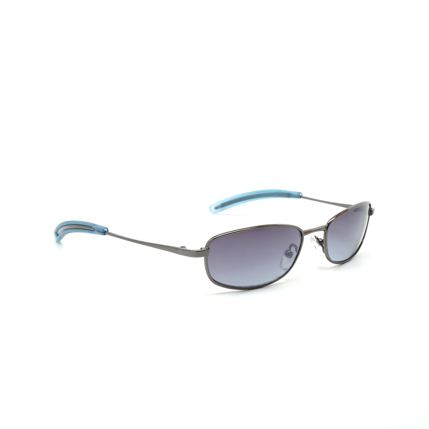 //Style 912// Vintage 90s Wire Oval Frame Sunglasses - Blue