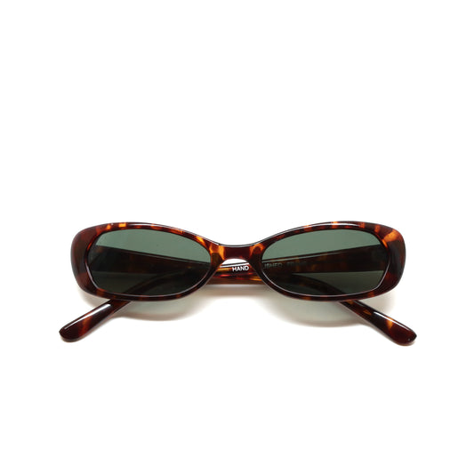 Deluxe Vintage 90s Deadstock Chic Oval Sunglasses - Tortoise