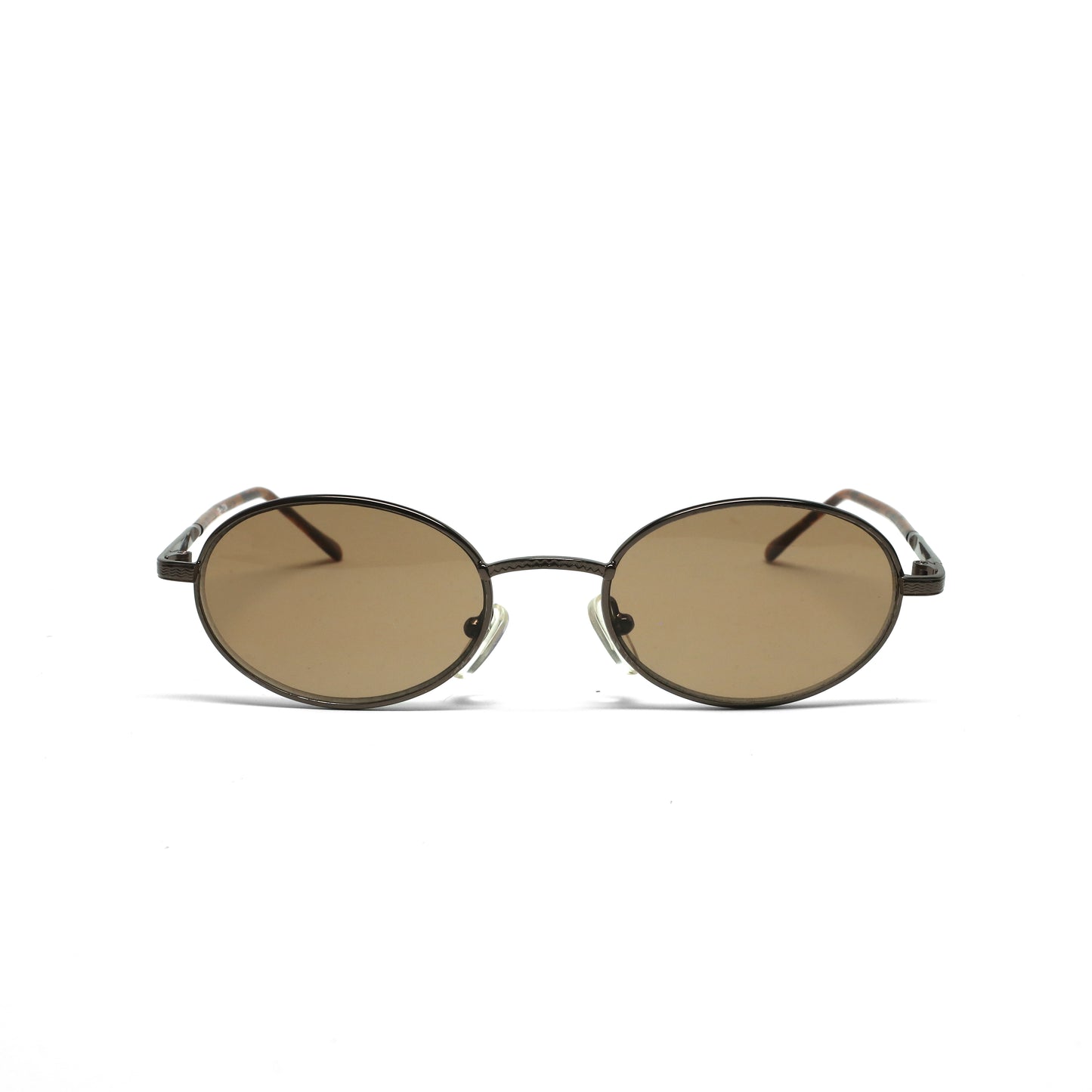 //Style 24// 90s Standard Wire Oval Sunglasses - Bronze
