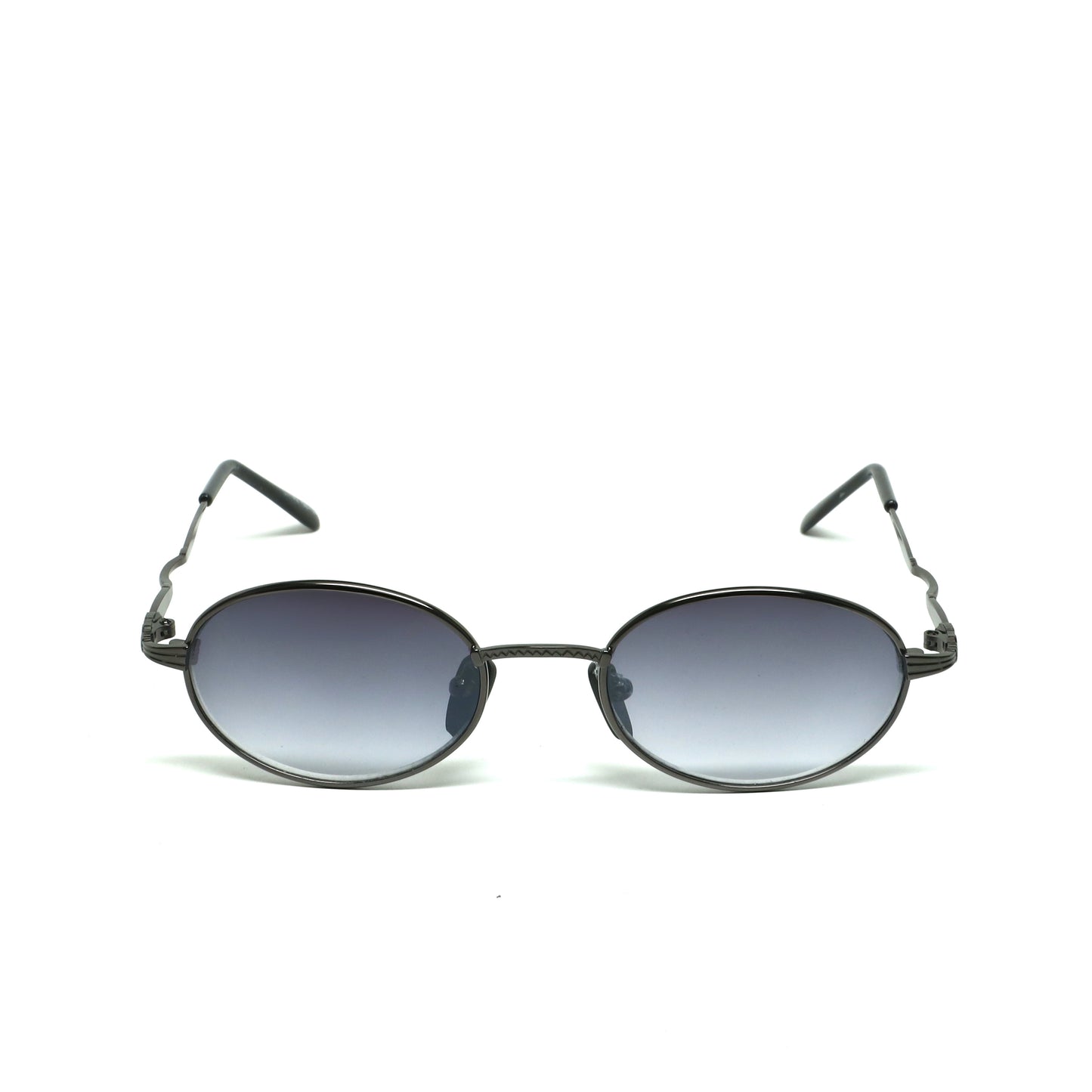 //Style 24// 90s Standard Wire Oval Sunglasses - Grey