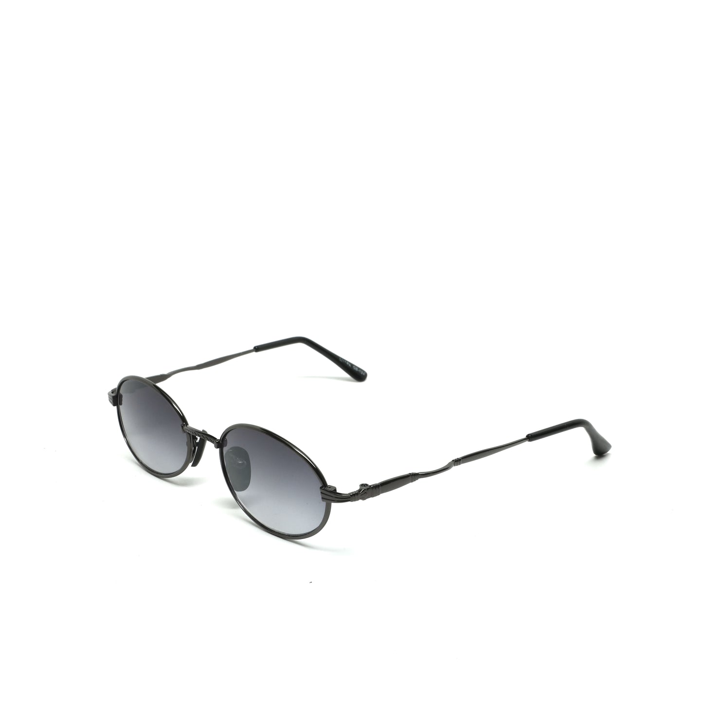 //Style 24// 90s Standard Wire Oval Sunglasses - Grey