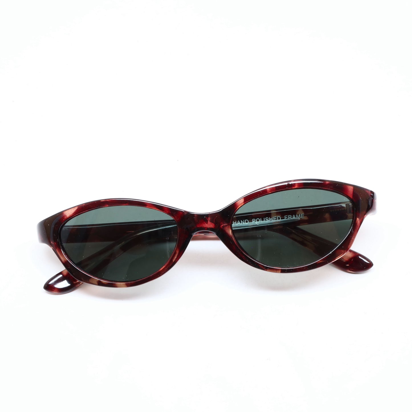 //Style 69// Deluxe Vintage 90s Deadstock Chic Angled Oval Sunglasses - Tortoise