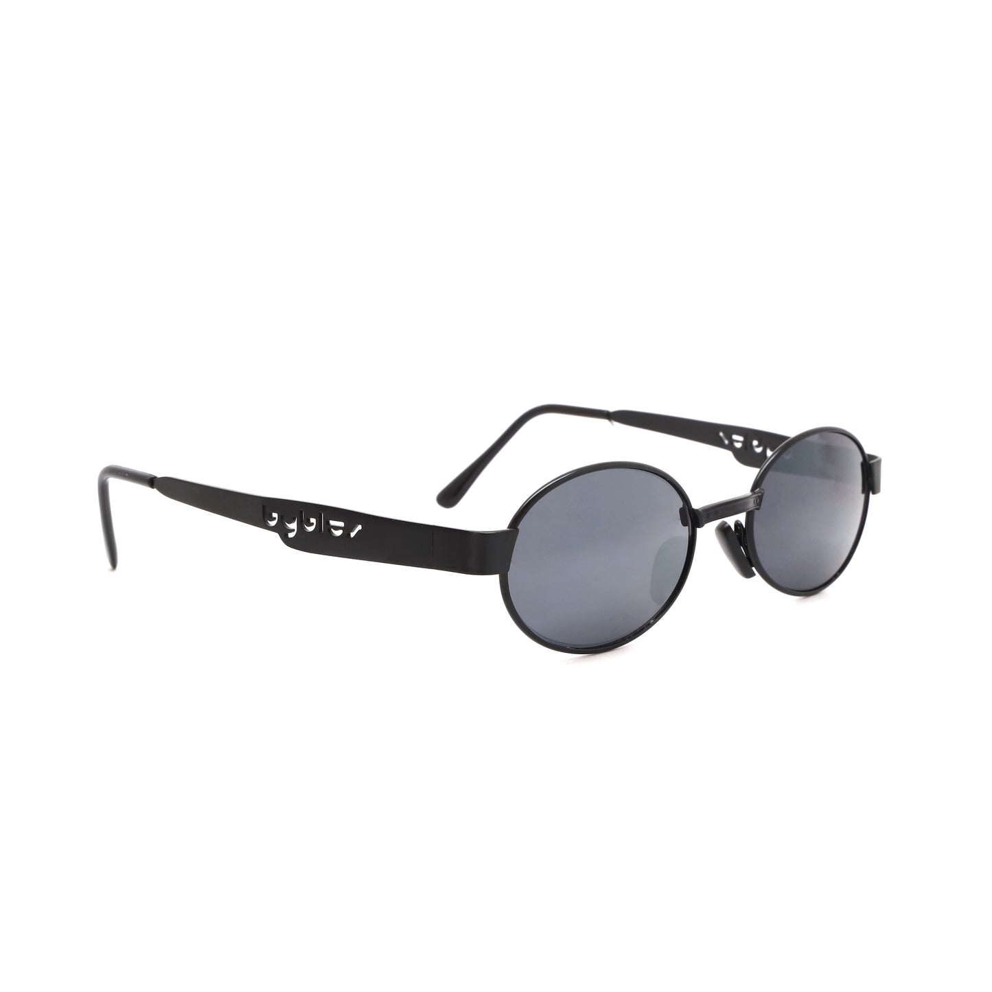 Deadstock Vintage Standard Size Santa Fe Oval Sunglasses - Black