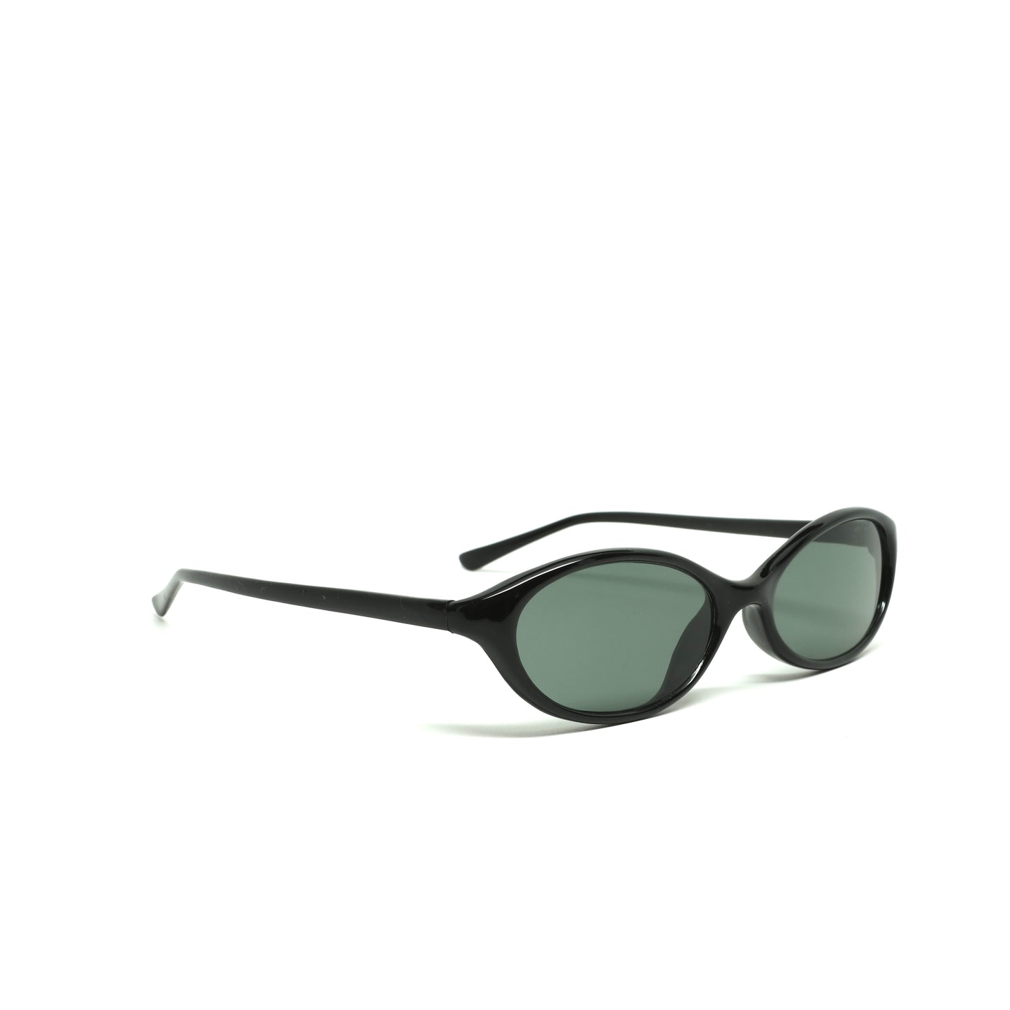 //Style 14// Vintage 90s Oval Frame Sunglasses - Black