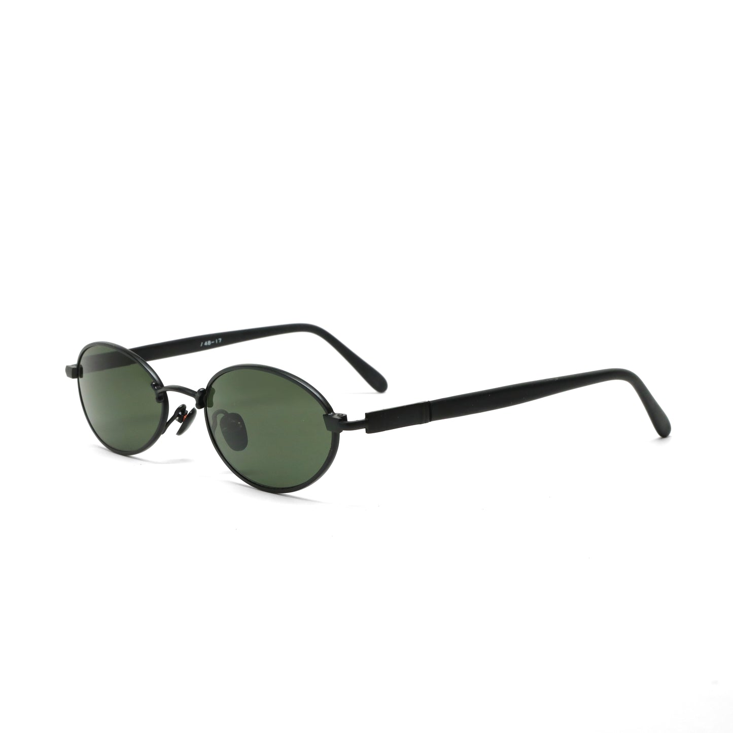 //Style 147// Deluxe High Quality Vintage Black Oval Sunglasses