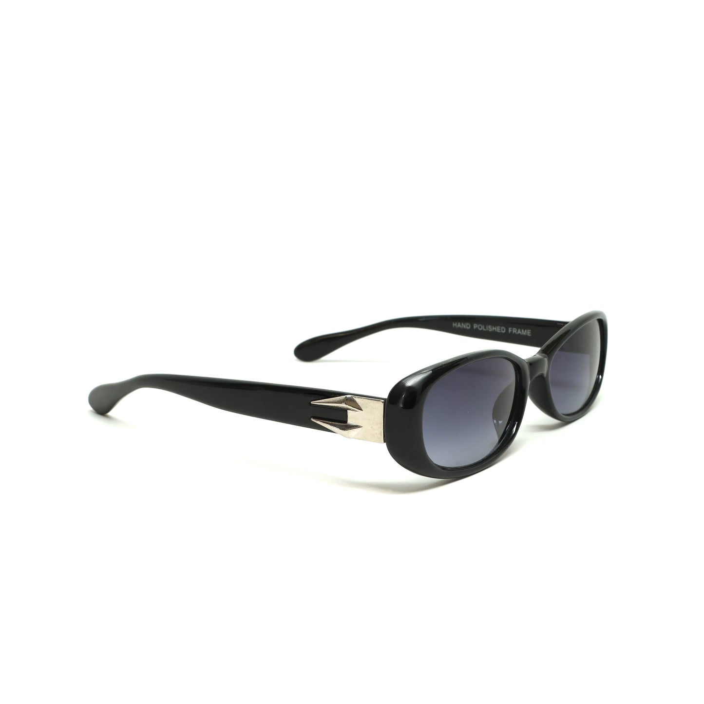 Deluxe Vintage Y2k Standard Chic Wraparound Sunglasses - Black