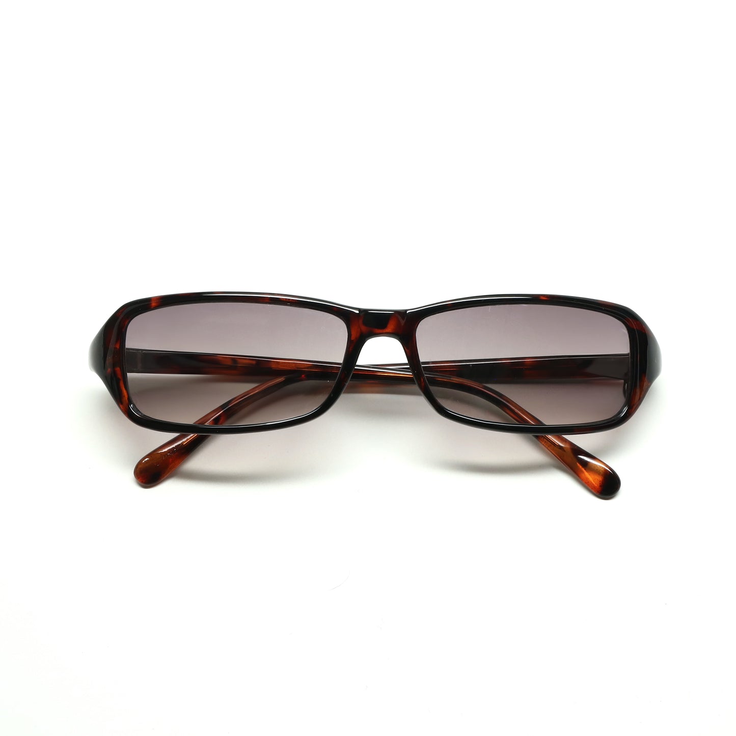 Vintage 90s Rectangle Frame Sunglasses - Tortoise Grey