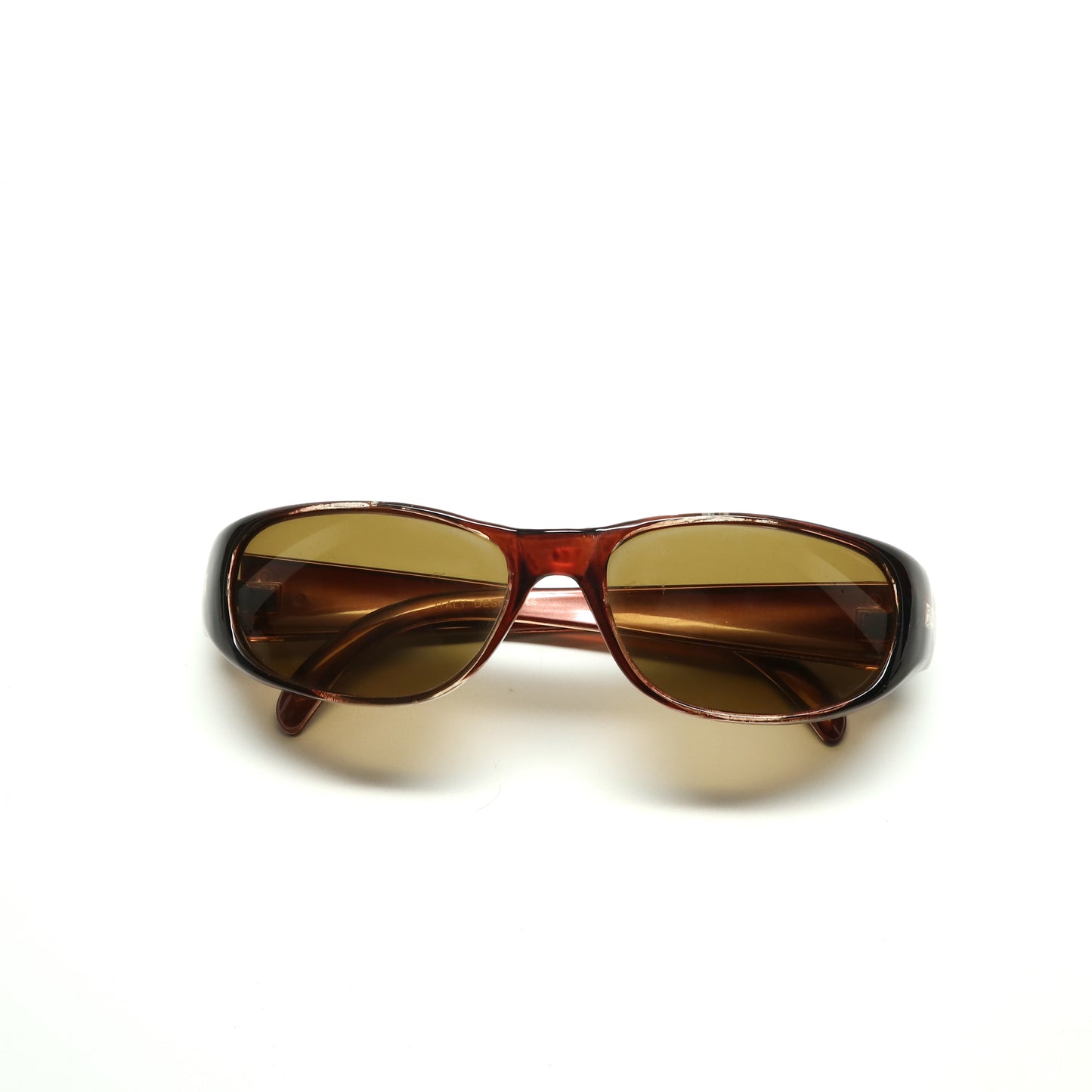 Deluxe Vintage Y2k Chic Wraparound Sunglasses - Tortoise Red
