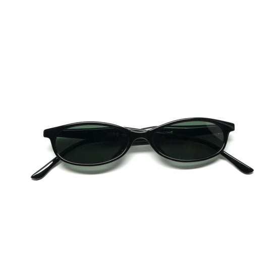 //Style 75// Deluxe Vintage 90s Small Chic Sunglasses - Black