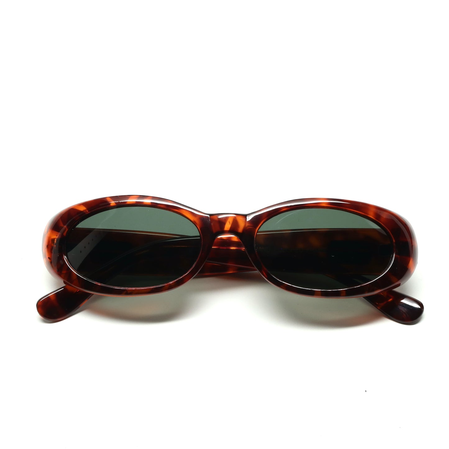 //Style 02// Vintage Standard 90s Mod Original Oval Sunglasses - Tortoise