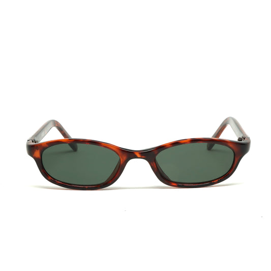 LAST CALL//Style 47// Vintage Small Size 90s Browline Circular Shape Sunglasses - Tortoise