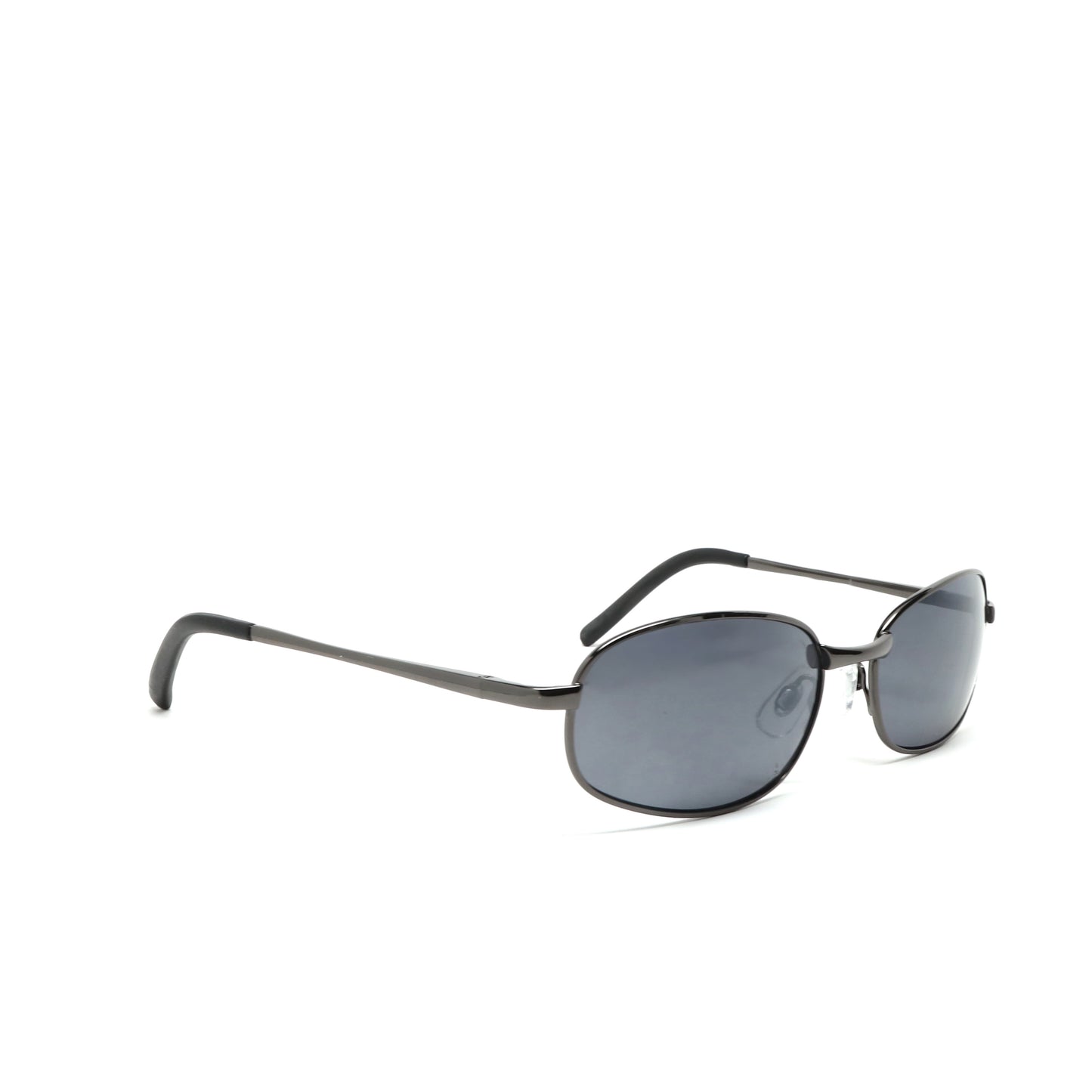Vintage Standard Size 90s Matrix Style Rectangle Sunglasses - Grey