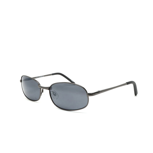 Vintage Standard Size 90s Matrix Style Rectangle Sunglasses - Grey