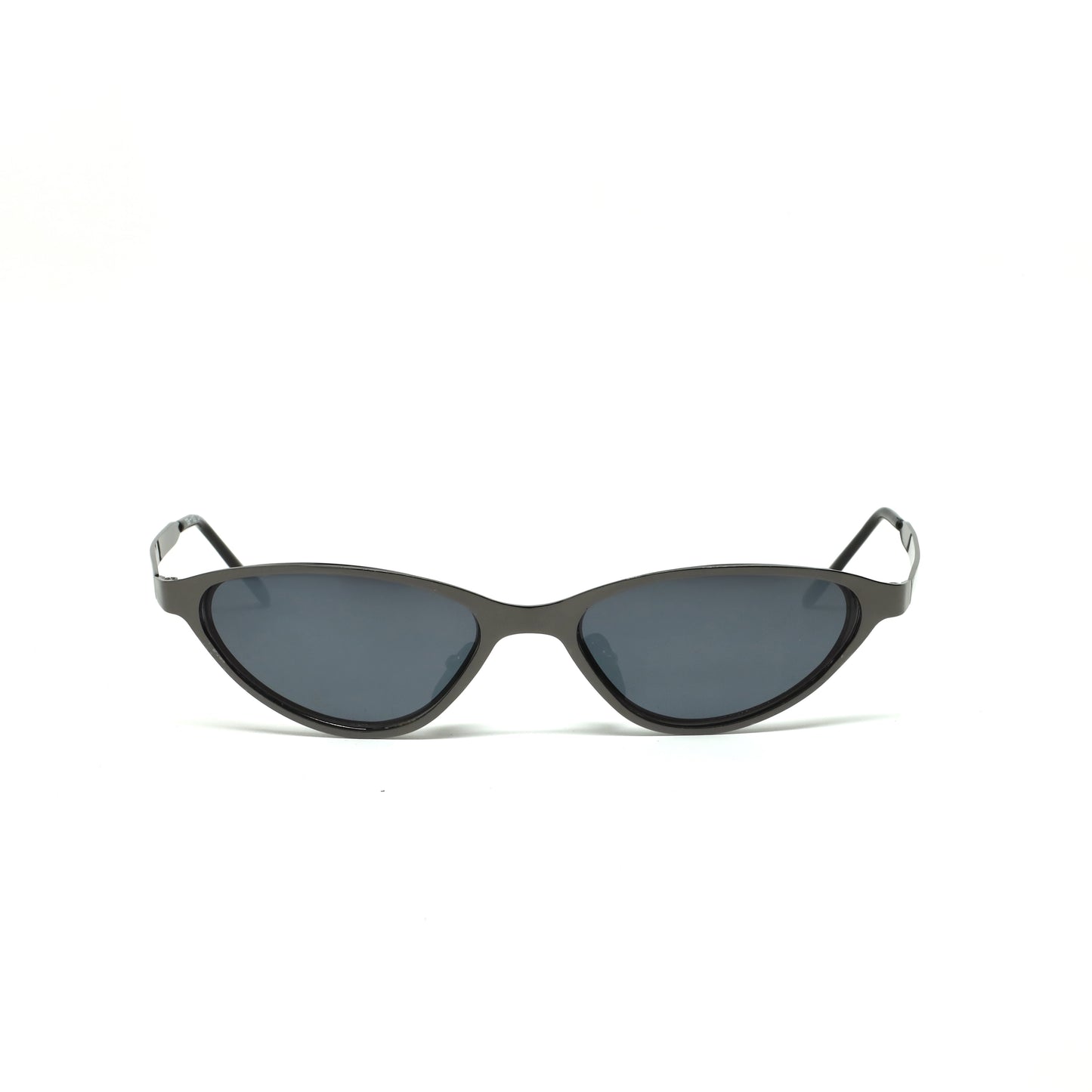 //Style M132// Vintage Geometric Oval Wire Frame Sunglasses - Dark