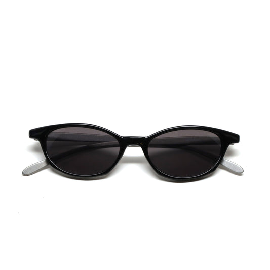 //Style M37// Deluxe Vintage 90s Metal Frame Deadstock Chic Sunglasses - Black