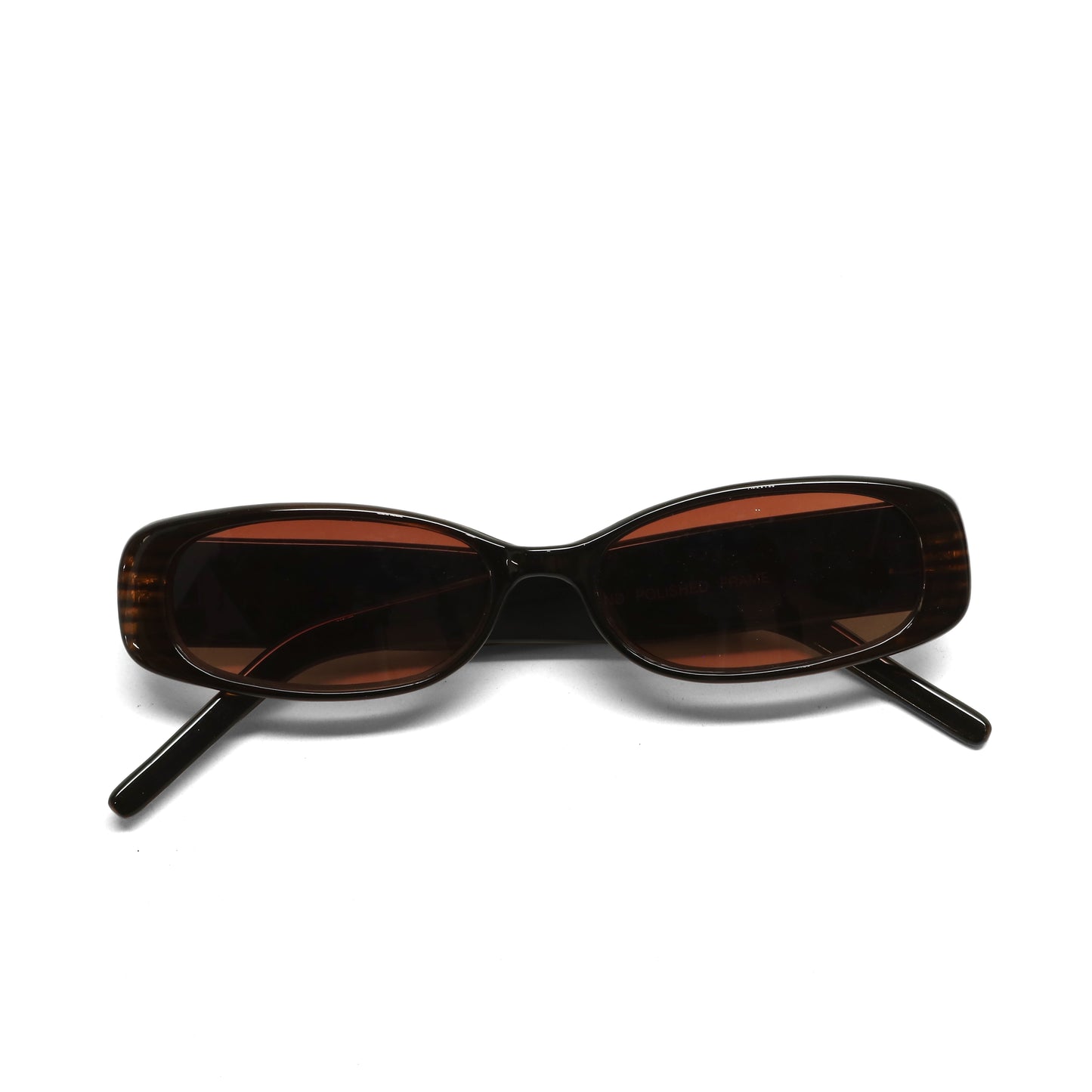 //Style 32// Deluxe Vintage 90s Narrow Rectangle Frame Sunglasses - Red