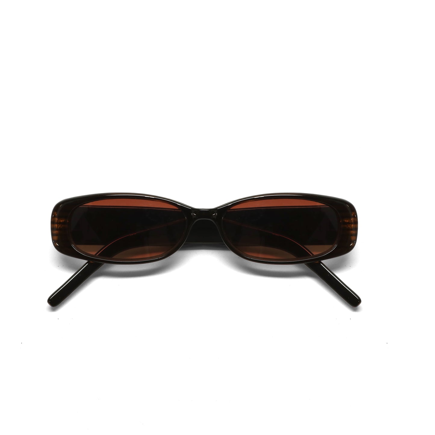 //Style 32// Deluxe Vintage 90s Narrow Rectangle Frame Sunglasses - Red