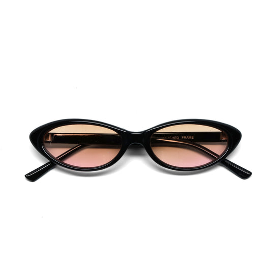 //Style 19// Vintage Small Size Benatar Triangle Sunglasses - Pink