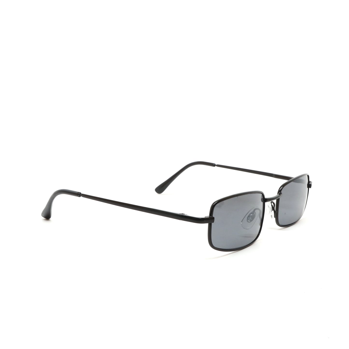 Deadstock Vintage Industrial Wire Rectangle Sunglasses - Grey