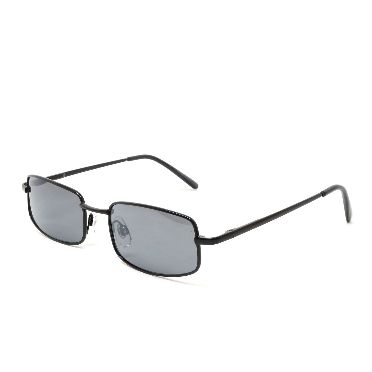 Deadstock Vintage Industrial Wire Rectangle Sunglasses - Grey