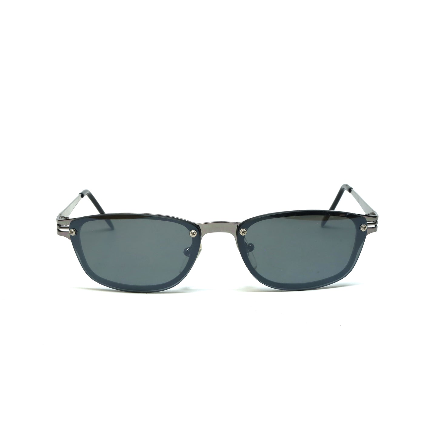 //Style 01// Vintage Small Size 90s Matrix Style Sunglasses - Grey