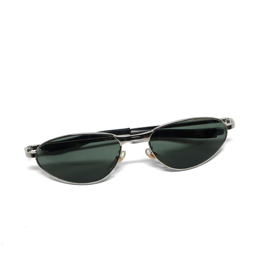 //Style 690// True Vintage Small Size 90s Matrix Style Sunglasses - Chrome