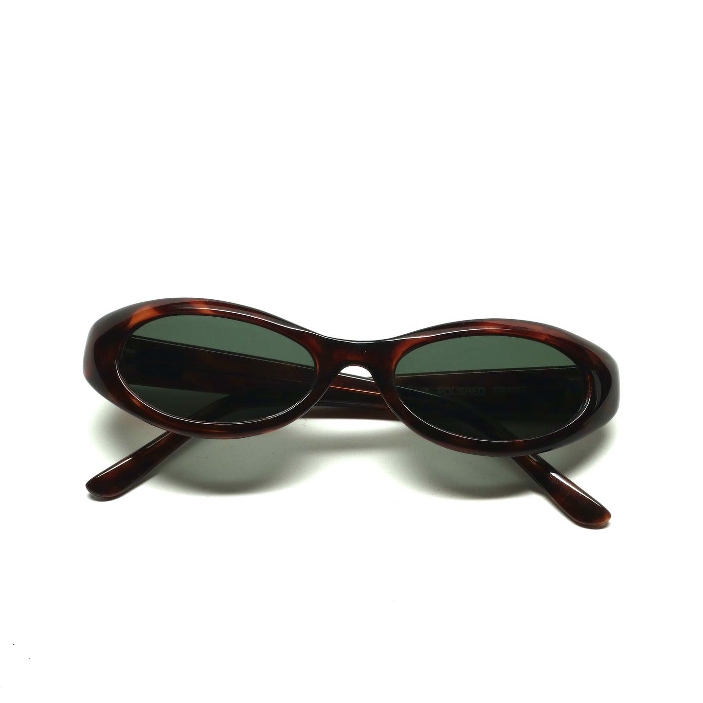 //Style 38// Vintage 90s Mod Classic Oval Frame Sunglasses - Tortoise