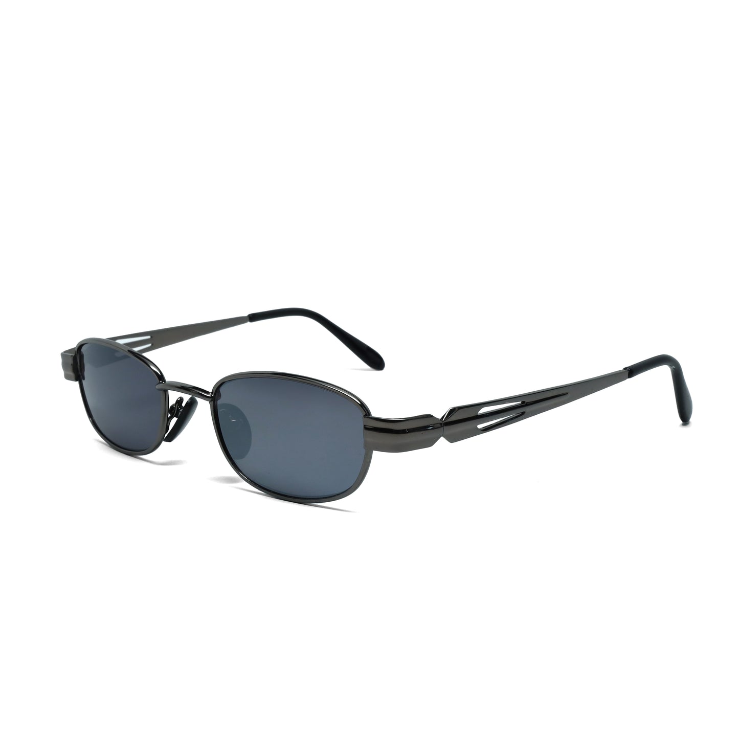 //Style 1123// 90s Deadstock Rectangle Sunglasses - Grey