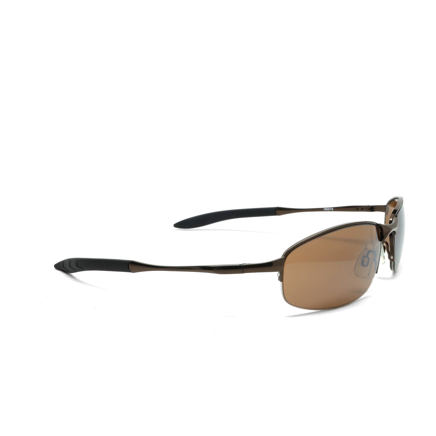 //Style 979// True Vintage 90s Y2k Wraparound Frame Sunglasses - Bronze