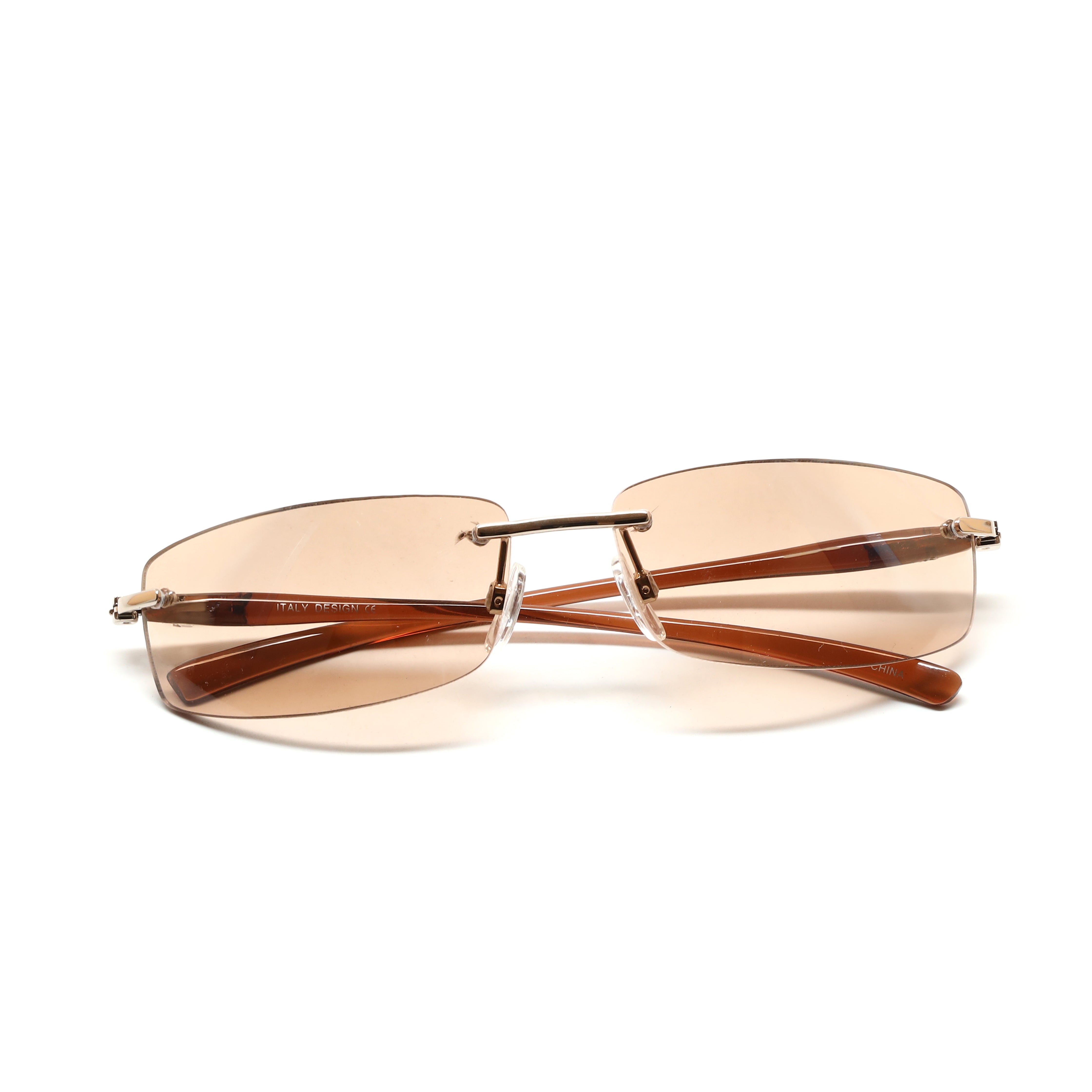 Buy grinderPUNCHSmall Slim 90's Popular Nineties Rectangular Sunglasses  Clear Rimless Eyewear Online at desertcartINDIA