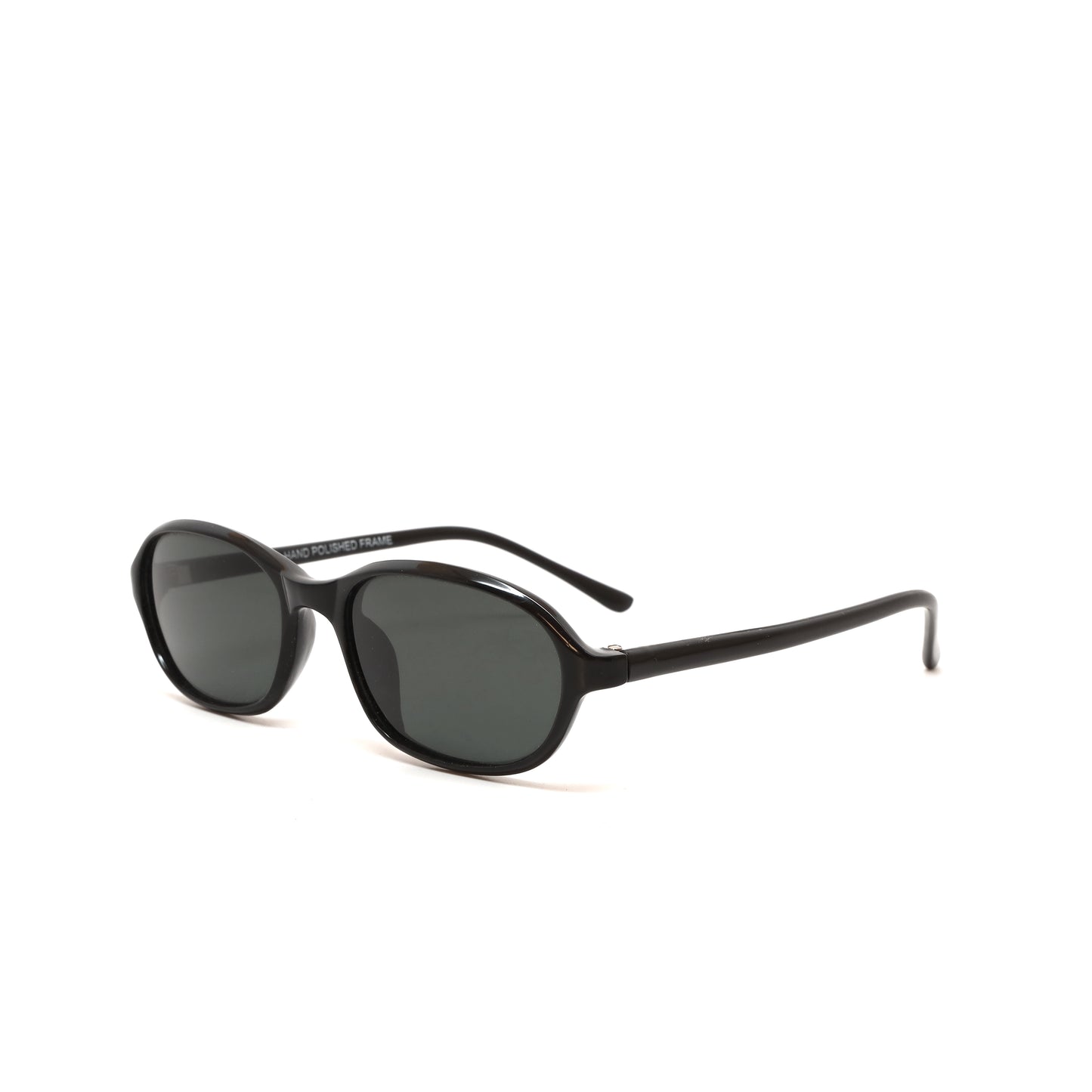 //Style 41// Vintage Standard 90s Oval Frame Sunglasses - Black