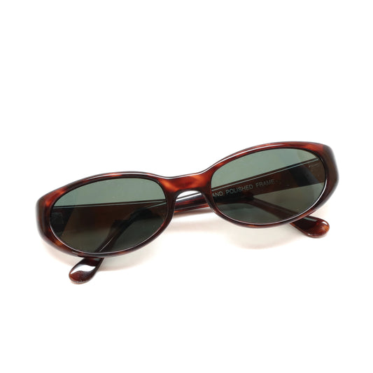 //Style 27// 90s Elaine Mod Oval Shaped Sunglasses - Tortoise