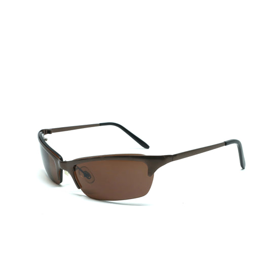 //Style 924// X-Static 2001 Thin Wraparound Sunglasses - Bronze