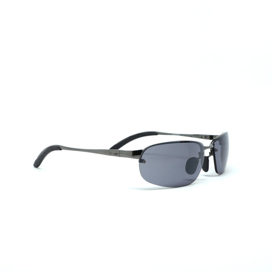 //Style 428// Deluxe Vintage 90s Frameless Metal Sunglasses - Grey