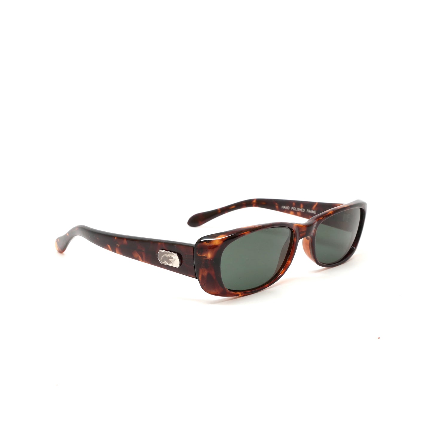 Vintage Small Sized 90s Mod Rectangle Sunglasses - Dark Tortoise
