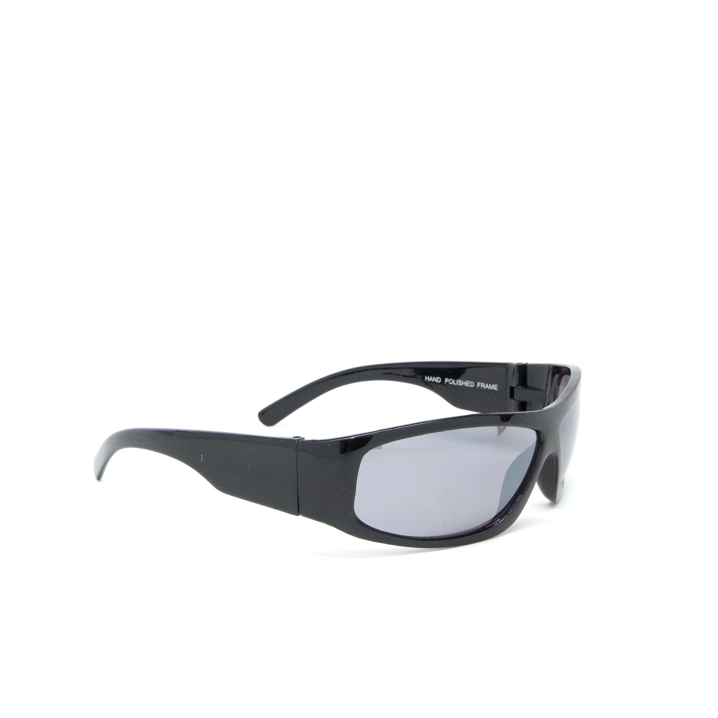 Concept 4 Oversized Lens 2000s Wraparound Visor Sunglasses - Black