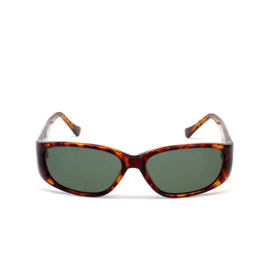 Vintage Standard Size 90s Mod Geometric Rectangle Sunglasses - Tortoise