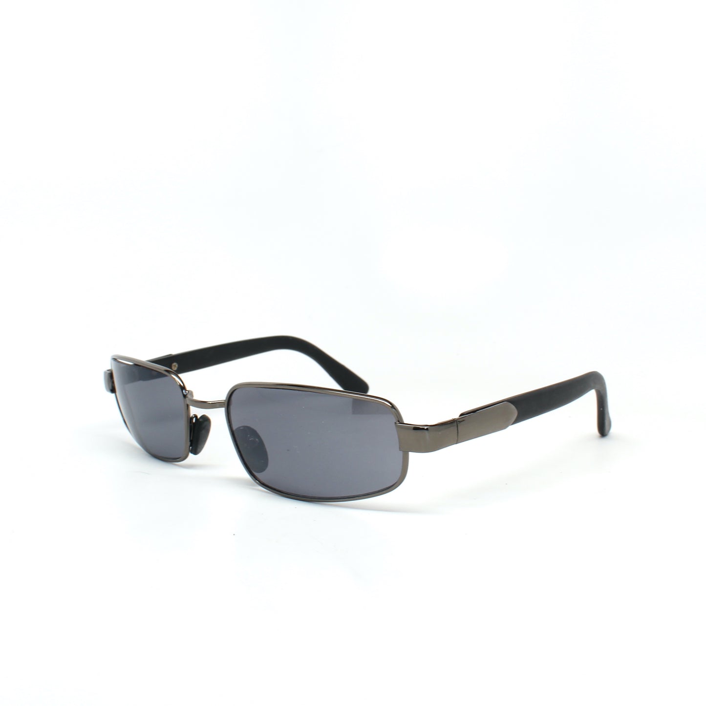 Vintage MINI Small Size 1996 Neo Rectangle Wire Frame Sunglasses - Silver