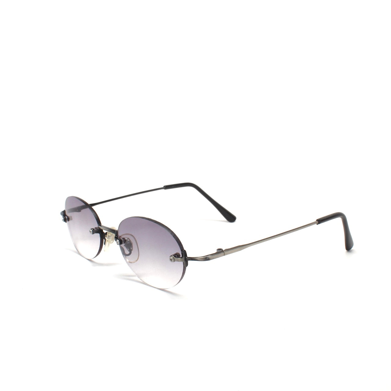 Rimless sunglasses hot sale black