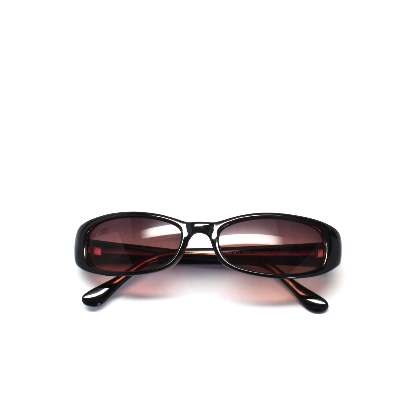 Vintage Small Size 90s Deadstock Nimbus Transparent Rectangle Sunglasses - Red